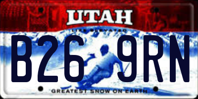 UT license plate B269RN