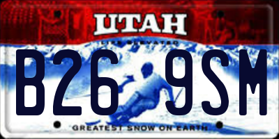 UT license plate B269SM