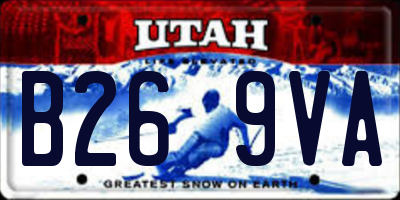 UT license plate B269VA