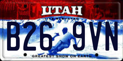 UT license plate B269VN