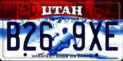 UT license plate B269XE