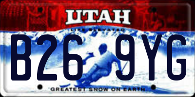 UT license plate B269YG