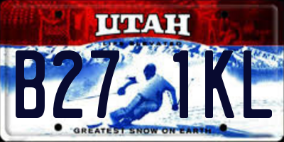 UT license plate B271KL