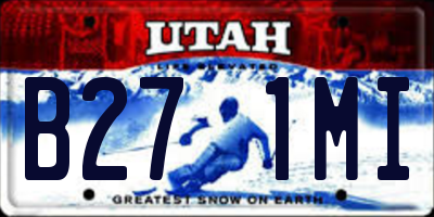 UT license plate B271MI