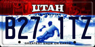 UT license plate B271TZ
