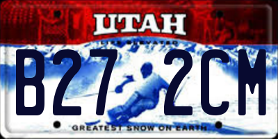 UT license plate B272CM