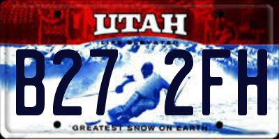 UT license plate B272FH