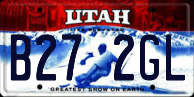 UT license plate B272GL