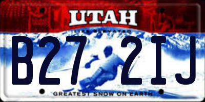 UT license plate B272IJ