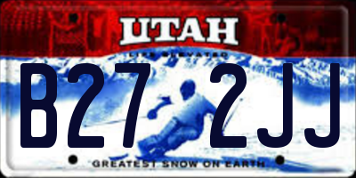 UT license plate B272JJ