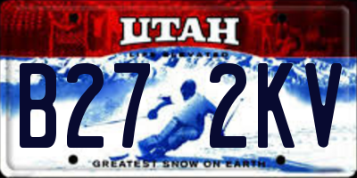 UT license plate B272KV