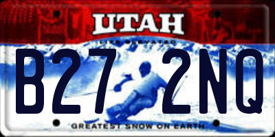 UT license plate B272NQ