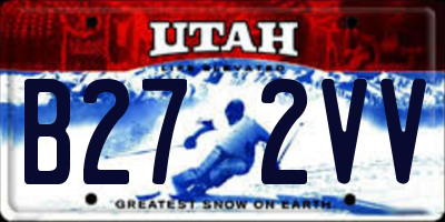 UT license plate B272VV