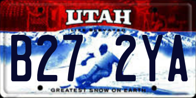 UT license plate B272YA