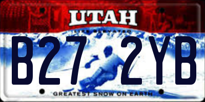 UT license plate B272YB
