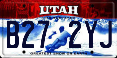 UT license plate B272YJ