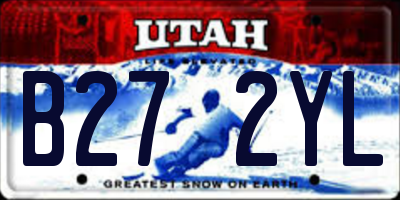 UT license plate B272YL