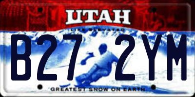 UT license plate B272YM