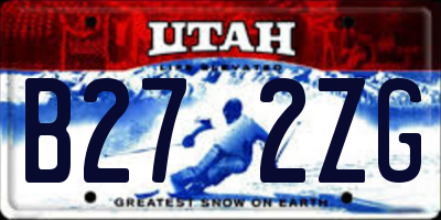UT license plate B272ZG