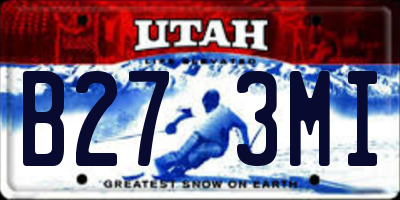 UT license plate B273MI