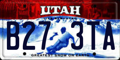 UT license plate B273TA