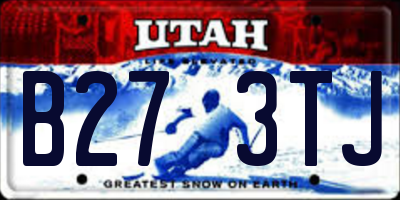 UT license plate B273TJ