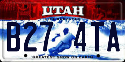 UT license plate B274TA