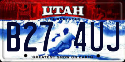 UT license plate B274UJ