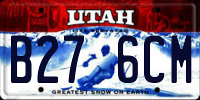 UT license plate B276CM