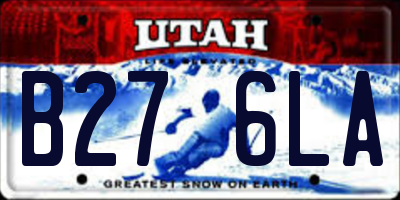 UT license plate B276LA