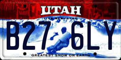 UT license plate B276LY