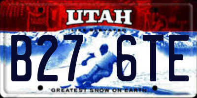 UT license plate B276TE