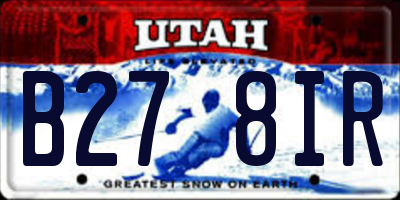 UT license plate B278IR