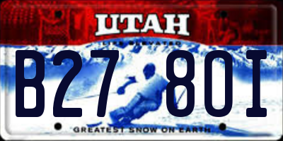 UT license plate B278OI
