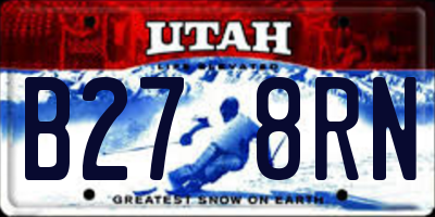 UT license plate B278RN