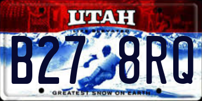UT license plate B278RQ