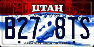 UT license plate B278TS