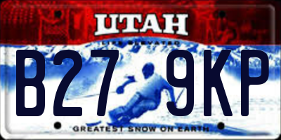 UT license plate B279KP