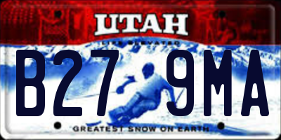 UT license plate B279MA