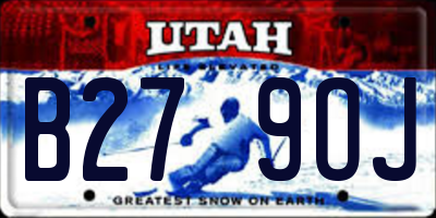 UT license plate B279OJ
