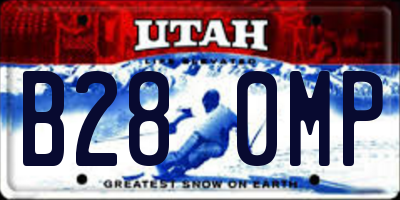 UT license plate B280MP