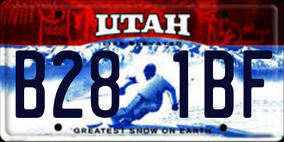 UT license plate B281BF