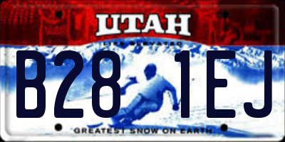 UT license plate B281EJ