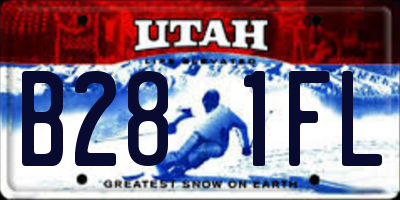 UT license plate B281FL