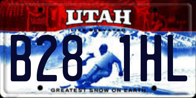 UT license plate B281HL