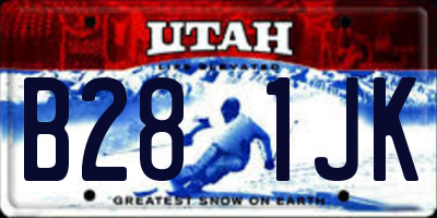 UT license plate B281JK