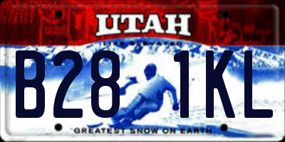 UT license plate B281KL