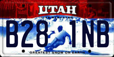 UT license plate B281NB