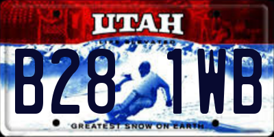 UT license plate B281WB