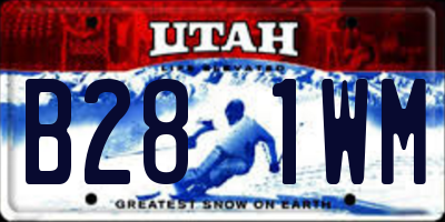 UT license plate B281WM